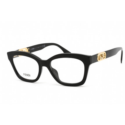 Fendi Men's Eyeglasses - Shiny Black Plastic Cat Eye Full Rim Frame | FE50039I 001 ,