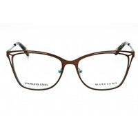 Guess By Marciano Women's Eyeglasses - Matte Dark Brown Cat Eye Frame | GM0310 049 ,