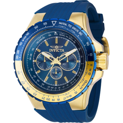 Invicta Men's Watch - Aviator Quartz Chronograph Blue Dial Silicone Strap | 39309 ,