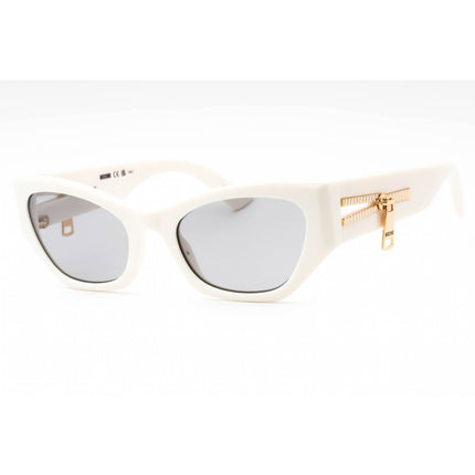 Moschino Women's Sunglasses - Ivory Plastic Cat Eye Frame Grey Lens | MOS159/S 0SZJ IR ,
