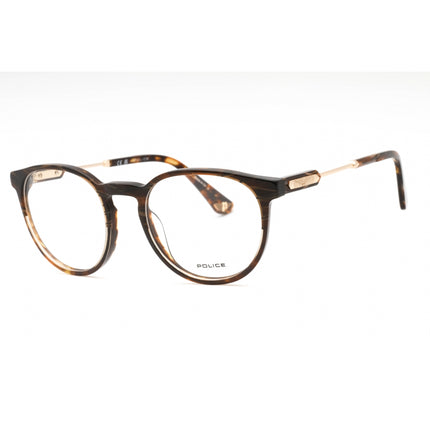 Police Men's Eyeglasses - Tortoise Plastic Full Rim Frame Clear Lens | VPLF10 09AX ,