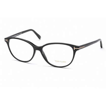 Tom Ford Women's Eyeglasses - Shiny Black Plastic Cat Eye Full Rim Frame | FT5421 001 ,
