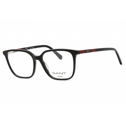 GANT Women's Eyeglasses - Shiny Black Plastic Square Full Rim Frame | GA4150 001 ,