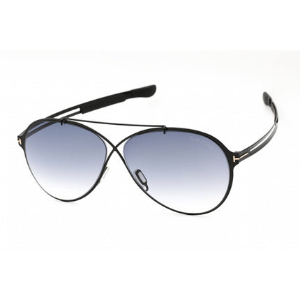 Tom Ford Men's Sunglasses - Shiny Black Metal Aviator Full Rim Frame | FT0828 01B ,