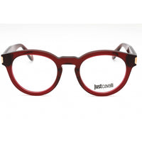 Just Cavalli Women's Eyeglasses - Transparent Burgundy Red Plastic Frame | VJC016 0V64 ,