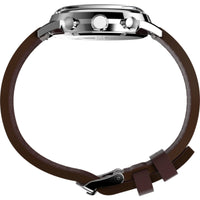 Timex Men's Chronograph Watch - Marlin Blue Dial Brown Leather Strap | TW2W10200VQ ,