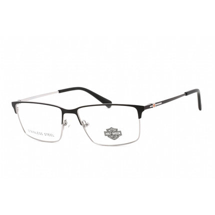 Harley Davidson Men's Eyeglasses - Matte Black Metal Rectangular Frame | HD0914 002 ,