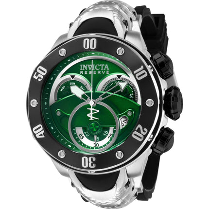 Invicta Men's Watch - Kraken Chronograph Green and Silver Dial Strap Quartz | 36329 ,