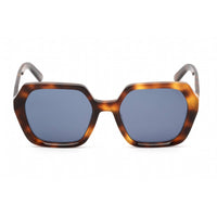 Dior Women's Sunglasses - Blonde Havana Plastic Geometric Frame | DIORMIDNIGHT S2F 53V ,