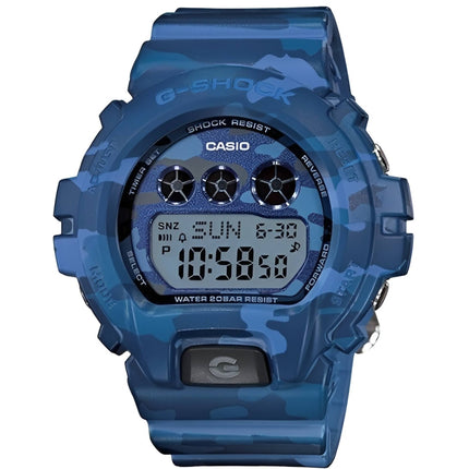 Casio Women's Watch - G-Shock Blue Camouflage Resin Strap Digital | GMDS6900CF-2 ,