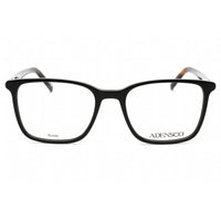 Adensco Men's Eyeglasses - Clear Lens Black Square Plastic Frame | AD 137 0807 00 ,