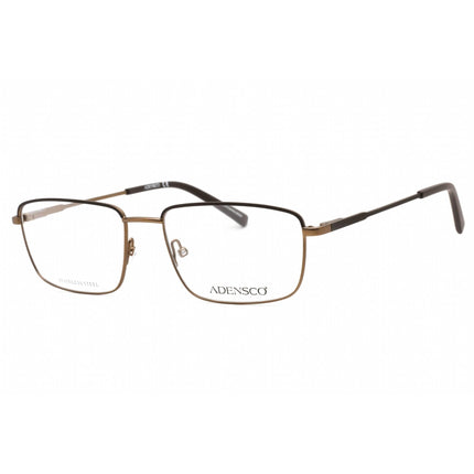 Adensco Men's Eyeglasses - Dark Brown Metal Full Rim Frame Clear Lens | AD 135 0R0Z 00 ,