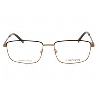 Adensco Men's Eyeglasses - Dark Brown Metal Full Rim Frame Clear Lens | AD 135 0R0Z 00 ,