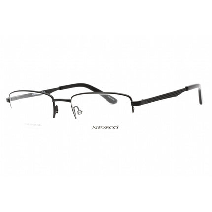 Adensco Men's Eyeglasses - Matte Black Half Rim Rectangular Frame | AD 124 003 00 ,