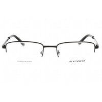 Adensco Men's Eyeglasses - Matte Black Half Rim Rectangular Frame | AD 124 003 00 ,