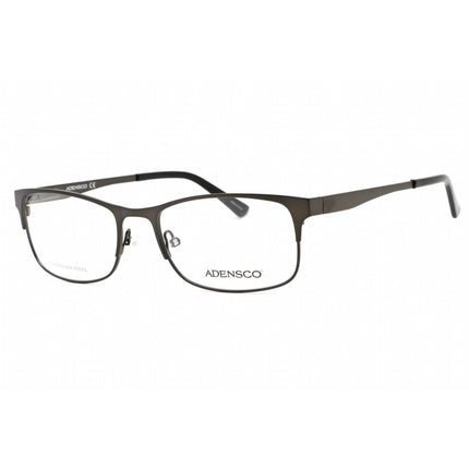 Adensco Men's Eyeglasses - Matte Dark Ruthenium Plastic Rectangular | AD 125 0R80 00 ,