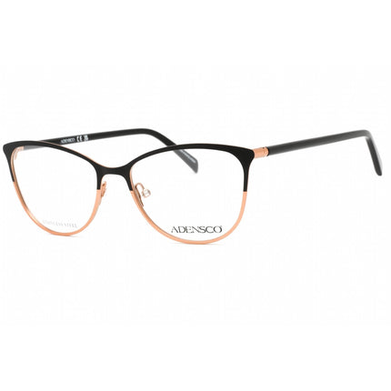 Adensco Women's Eyeglasses - Black Gold Metal Cat Eye Shape Frame | AD 240 02M2 00 ,