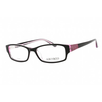 Adensco Women's Eyeglasses - Black Plum Rectangular Full Rim Frame | Jan 0JJT 00 ,