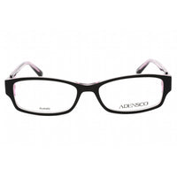 Adensco Women's Eyeglasses - Black Plum Rectangular Full Rim Frame | Jan 0JJT 00 ,