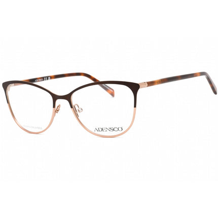 Adensco Women's Eyeglasses - Brown Gold Metal Cat Eye Shape Frame | AD 240 0FG4 00 ,
