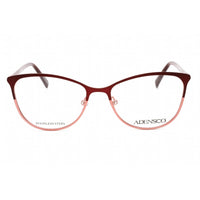 Adensco Women's Eyeglasses - Burgundy Shaded Metal Frame Clear Lens | AD 240 07W5 00 ,