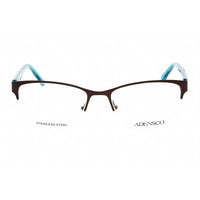 Adensco Women's Eyeglasses - Plum Metal Half Rim Frame Clear Lens | Ad 221 00T7 00 ,