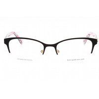 Kate Spade Women's Eyeglasses - Brown Metal Cat Eye Half Rim Frame | FERRARA 009Q 00 ,