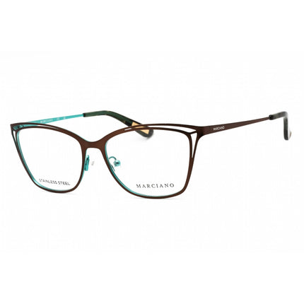 Guess By Marciano Women's Eyeglasses - Matte Dark Brown Metal Frame | GM0310-N 049 ,