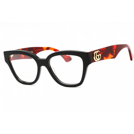 Gucci Women's Eyeglasses - Black Havana Acetate Cat Eye Full Rim Frame | GG1424O 007 ,