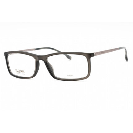 Hugo Boss Men's Eyeglasses - Grey Plastic Rectangular Frame | BOSS 1184/IT 0KB7 00 ,