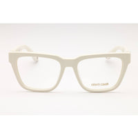 Roberto Cavalli Women's Eyeglasses - White Acetate Square Full Rim | VRC026M 0847 ,