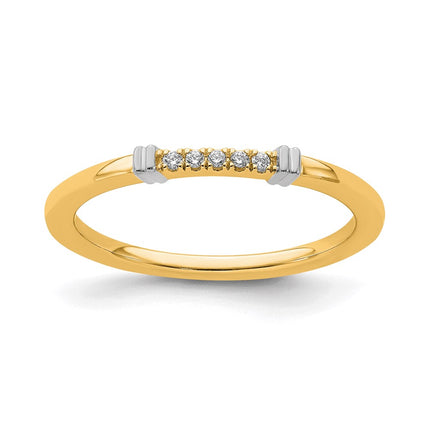 14k Two-Tone Stackable Expressions Diamond Ring | SK2092 ,