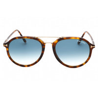 Tom Ford Men's Sunglasses - Red Havana 53mm Frame Gradient Blue Lens | FT0674 54W ,