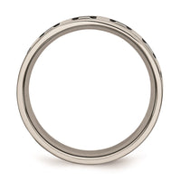 Titanium Enameled Flat 6mm Polished Band | TB154 ,