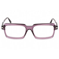 Tom Ford Women's Eyeglasses - Shiny Violet Plastic Rectangular Frame | FT5711-B 081 ,