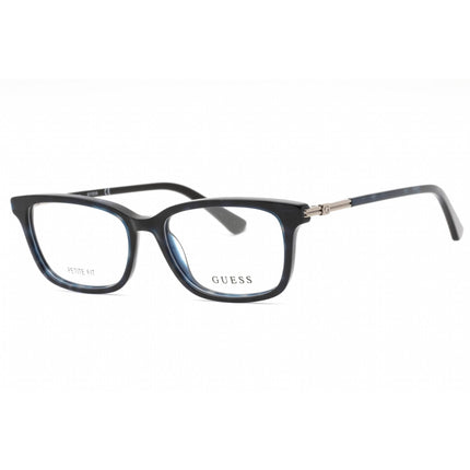 Guess Women's Eyeglasses - Blue/Other Plastic Rectangular Full Rim Frame | GU2907 092 ,