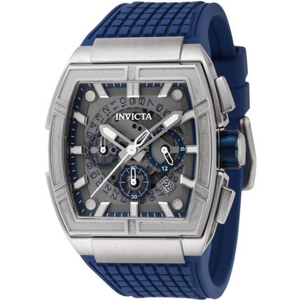 Invicta Men's Watch - S1 Rally Chrono Dark Blue and Grey Dial Silicone Strap | 44884 ,