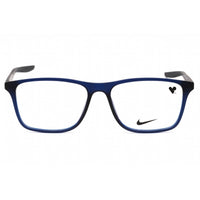Nike Unisex Eyeglasses - Matte Midnight Navy Rectangular Full Rim | Nike 7125 410 ,