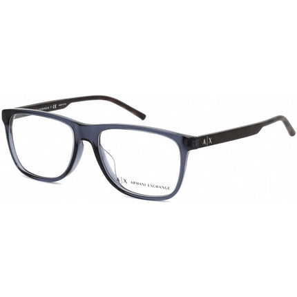 Armani Exchange Unisex Eyeglasses - Blue Plastic Rectangular Full Rim | AX3048F 8238 ,