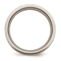 Titanium Polished 1/2 ct tw. Diamond 6mm Band | TB441A ,