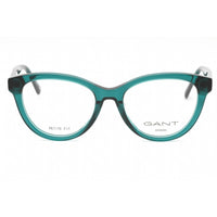 Gant Women's Eyeglasses - Shiny Dark Green Plastic Cat Eye Full Rim Frame | GA4153 096 ,