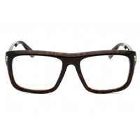 Gucci Men's Eyeglasses - Havana Plastic Full Rim Rectangular Shape Frame | GG1462O 002 ,