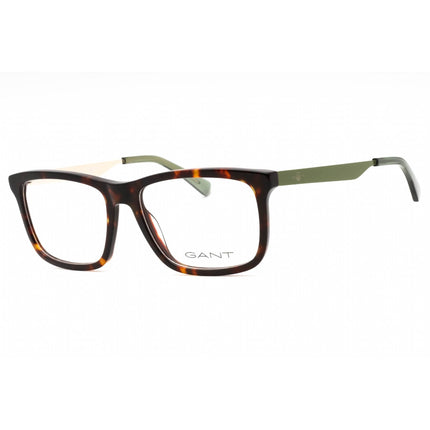 GANT Men's Eyeglasses - Dark Havana Plastic Rectangular Full Rim Frame | GA3294 052 ,