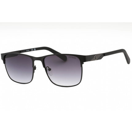Guess Factory Men's Sunglasses - Matte Black Metal Rectangular Frame | GF5098 02B ,