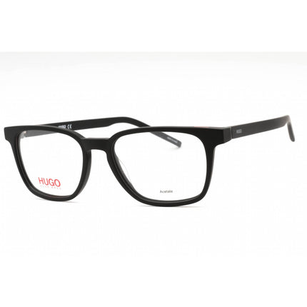 HUGO Men's Eyeglasses - Matte Black Plastic Rectangular Full Rim | HG 1130 0003 00 ,