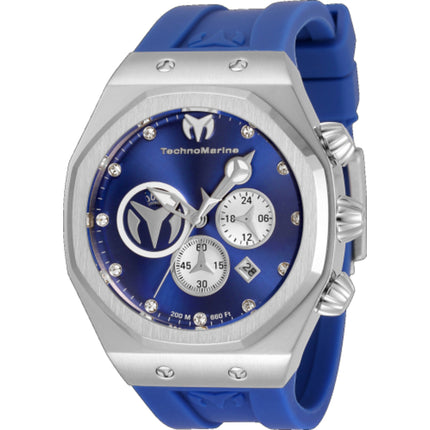 Technomarine Men's Watch - Reef Sun Quartz Chrono Silver and Blue Dial | TM-520001 ,