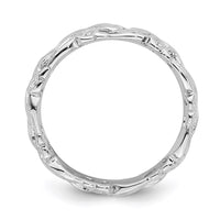 Sterling Silver Stackable Expressions Polished Ring | QSK131 ,