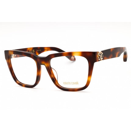 Roberto Cavalli Women's Eyeglasses - Havana Acetate Square Full Rim | VRC026M 02BP ,