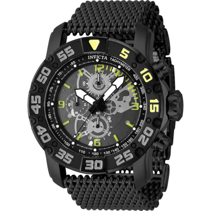 Invicta Men's Watch - Invicta Racing Grey, Yellow, Black Bezel Mesh Bracelet | 48055 ,