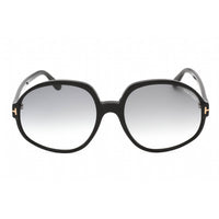 Tom Ford Women's Sunglasses - Shiny Black Plastic Oversized Shape Frame | FT0991 01B ,